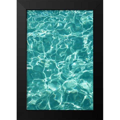 Water Meditation 1 Black Modern Wood Framed Art Print by Jenny Rainbow Fine Art