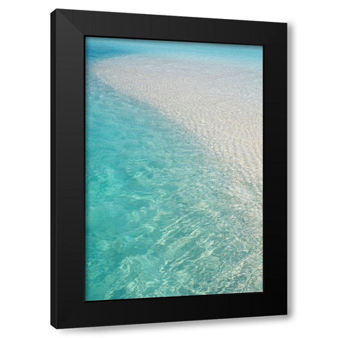 Water Meditation Black Modern Wood Framed Art Print with Double Matting by Jenny Rainbow Fine Art