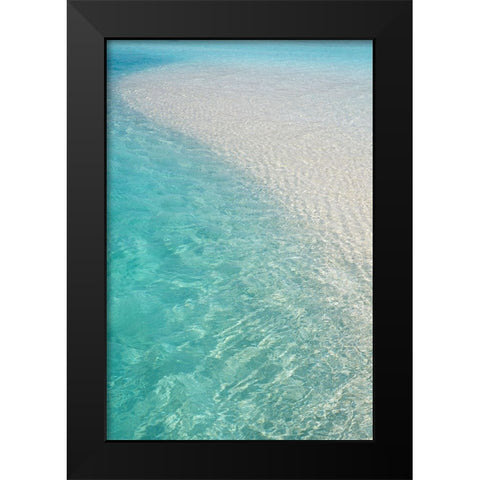 Water Meditation Black Modern Wood Framed Art Print by Jenny Rainbow Fine Art