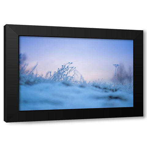 Magic Winter Moments 2 Black Modern Wood Framed Art Print by Jenny Rainbow Fine Art