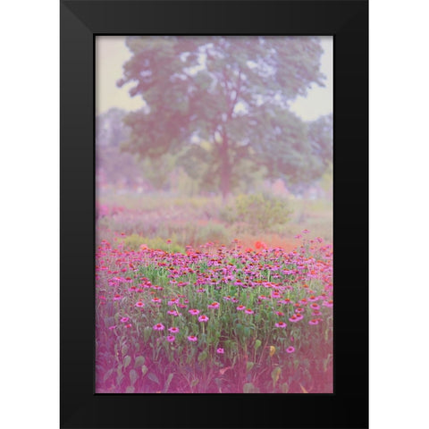 Monet Spring Black Modern Wood Framed Art Print by Jenny Rainbow Fine Art