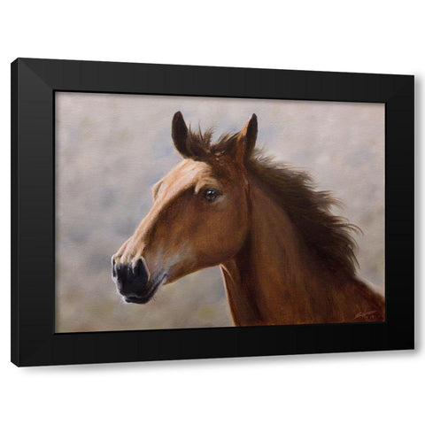 H010 Black Modern Wood Framed Art Print with Double Matting by Silver, John