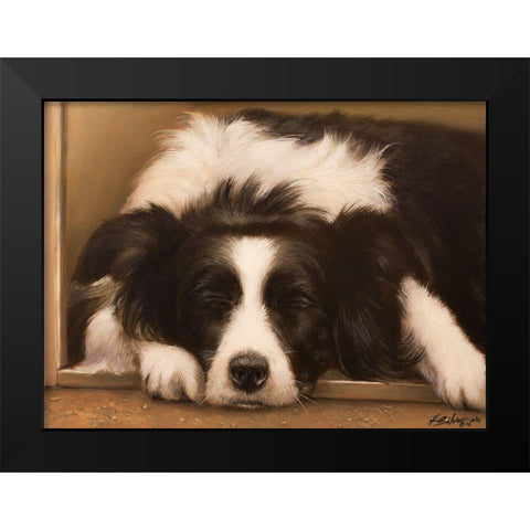 310 Black Modern Wood Framed Art Print by Silver, John