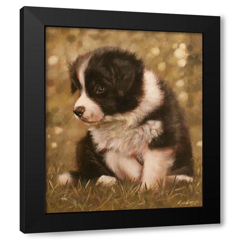 311 Black Modern Wood Framed Art Print by Silver, John