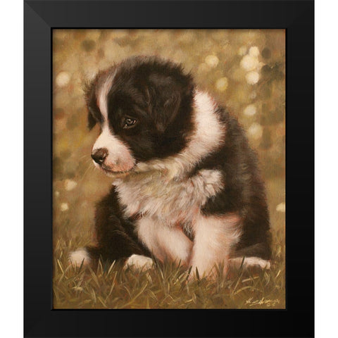 311 Black Modern Wood Framed Art Print by Silver, John