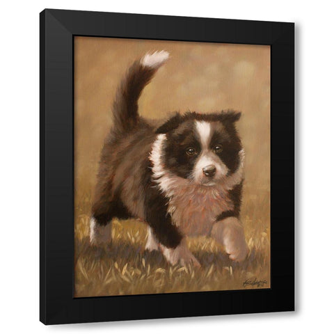 317 Black Modern Wood Framed Art Print with Double Matting by Silver, John