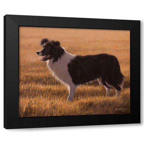 334 Black Modern Wood Framed Art Print by Silver, John