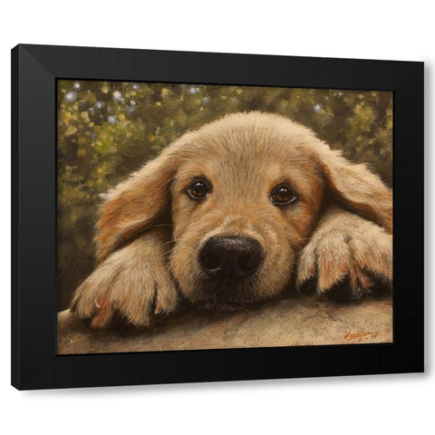 337 Black Modern Wood Framed Art Print by Silver, John