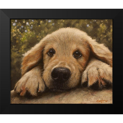 337 Black Modern Wood Framed Art Print by Silver, John