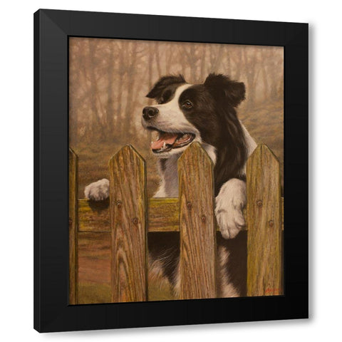 341 Black Modern Wood Framed Art Print with Double Matting by Silver, John