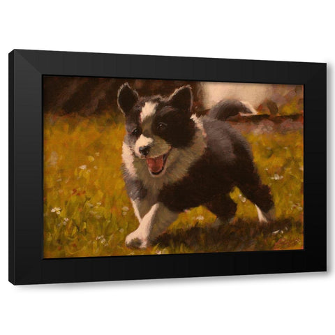 348 Black Modern Wood Framed Art Print with Double Matting by Silver, John