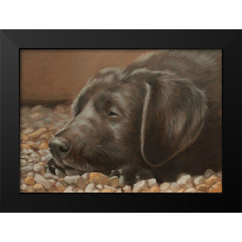 554a Black Modern Wood Framed Art Print by Silver, John