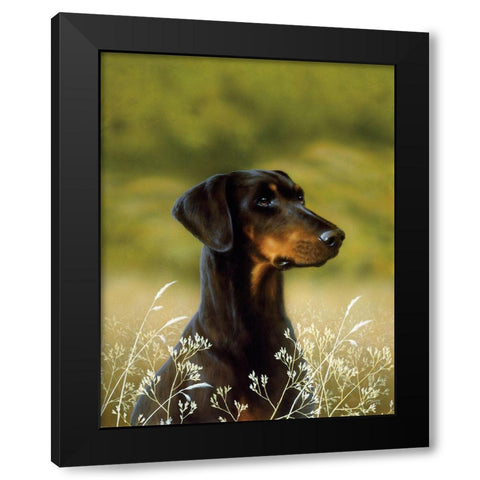 101-A Black Modern Wood Framed Art Print with Double Matting by Silver, John