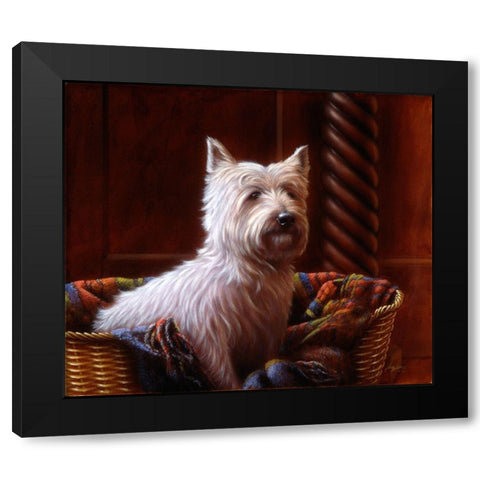 Js104-B Black Modern Wood Framed Art Print by Silver, John