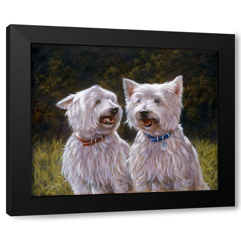 Js120-C Black Modern Wood Framed Art Print by Silver, John