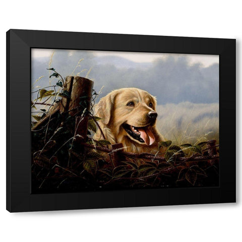 Js15-C Black Modern Wood Framed Art Print with Double Matting by Silver, John