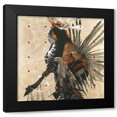 Ben Yahola I I I Black Modern Wood Framed Art Print with Double Matting by Knauf, J.E.