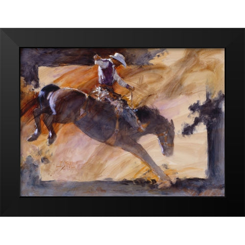 Rusty Black Modern Wood Framed Art Print by Knauf, J.E.