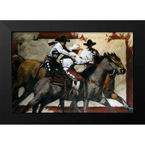 All A Board Black Modern Wood Framed Art Print by Knauf, J.E.