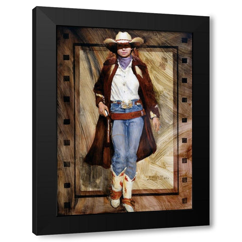 Buckled Up Black Modern Wood Framed Art Print with Double Matting by Knauf, J.E.