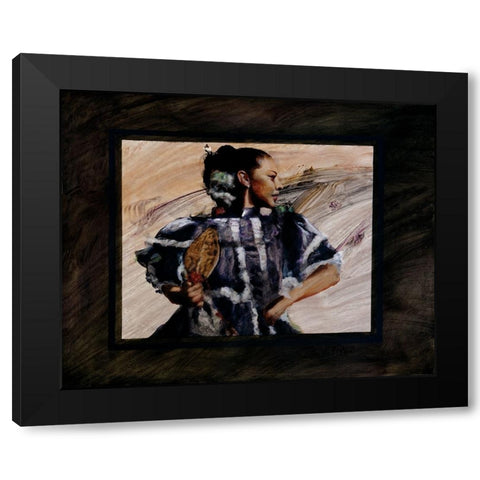 Elcinco Black Modern Wood Framed Art Print with Double Matting by Knauf, J.E.