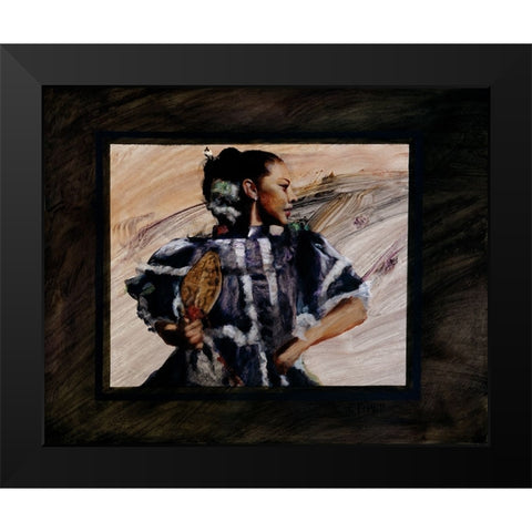 Elcinco Black Modern Wood Framed Art Print by Knauf, J.E.