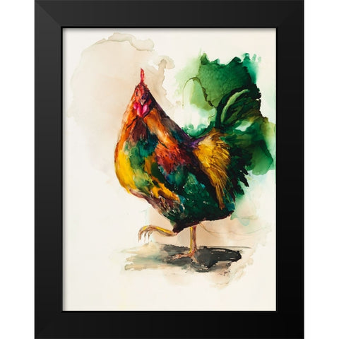 None of Your Business Why Im Crossing the Road Black Modern Wood Framed Art Print by Art by Leslie Franklin