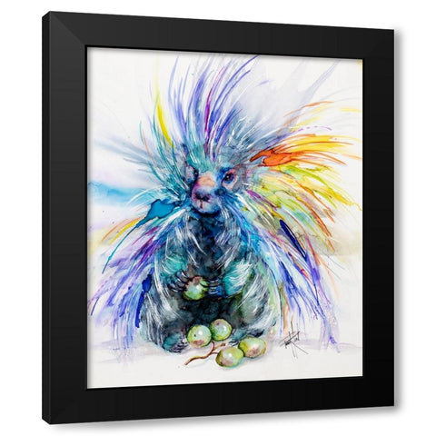 Dont I Look Sharp Black Modern Wood Framed Art Print by Art by Leslie Franklin