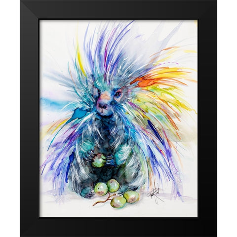 Dont I Look Sharp Black Modern Wood Framed Art Print by Art by Leslie Franklin