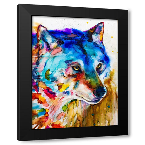 Shades of Grey Black Modern Wood Framed Art Print with Double Matting by Art by Leslie Franklin