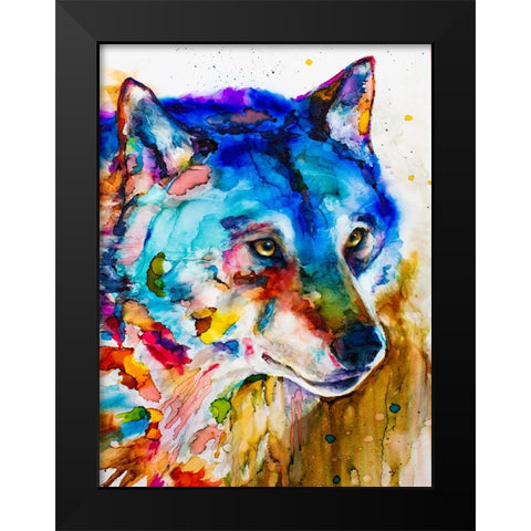 Shades of Grey Black Modern Wood Framed Art Print by Art by Leslie Franklin