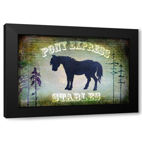 Country Horse I Black Modern Wood Framed Art Print with Double Matting by LightBoxJournal