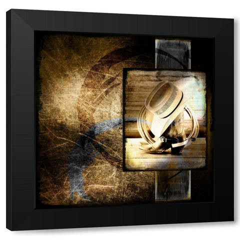 Old Westboots Black Modern Wood Framed Art Print with Double Matting by LightBoxJournal