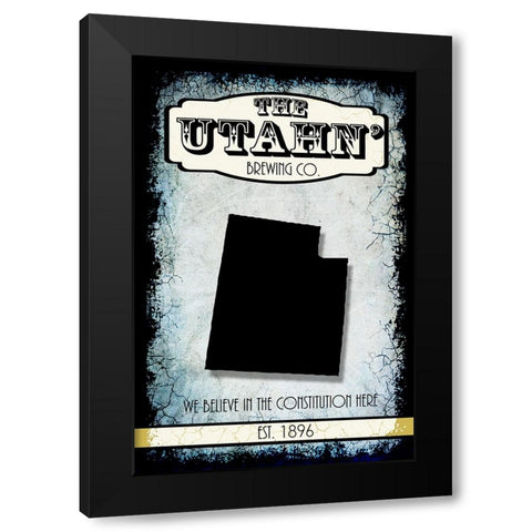States Brewing Co_Utah Black Modern Wood Framed Art Print with Double Matting by LightBoxJournal