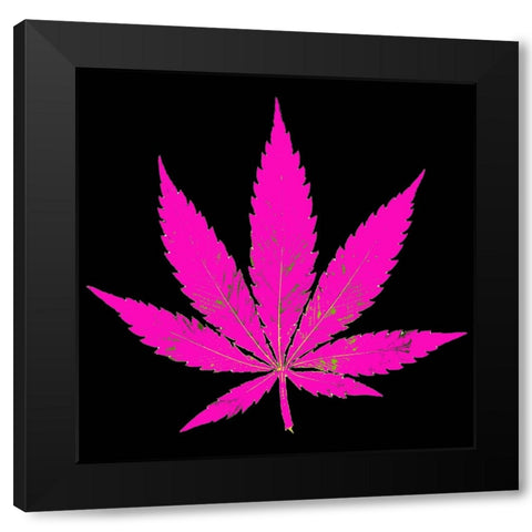 Mleaf Black Light 3 Black Modern Wood Framed Art Print by LightBoxJournal