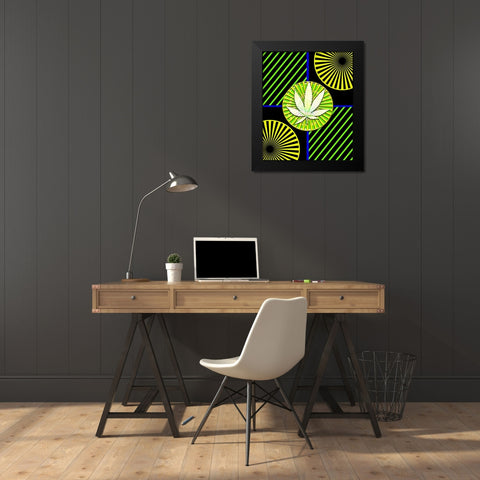 Pot 5 Black Light Black Modern Wood Framed Art Print by LightBoxJournal