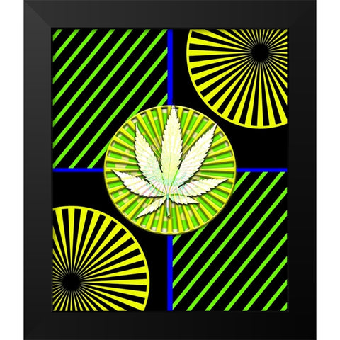 Pot 5 Black Light Black Modern Wood Framed Art Print by LightBoxJournal