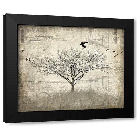 August Tree 1 Black Modern Wood Framed Art Print by LightBoxJournal