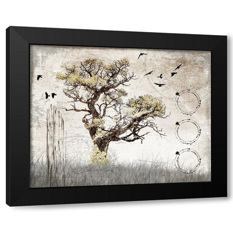 August Tree 3 Black Modern Wood Framed Art Print by LightBoxJournal