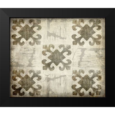 Decortive Pattern 4 Black Modern Wood Framed Art Print by LightBoxJournal