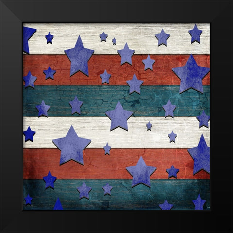 American Freedom Collection V2 Black Modern Wood Framed Art Print by LightBoxJournal