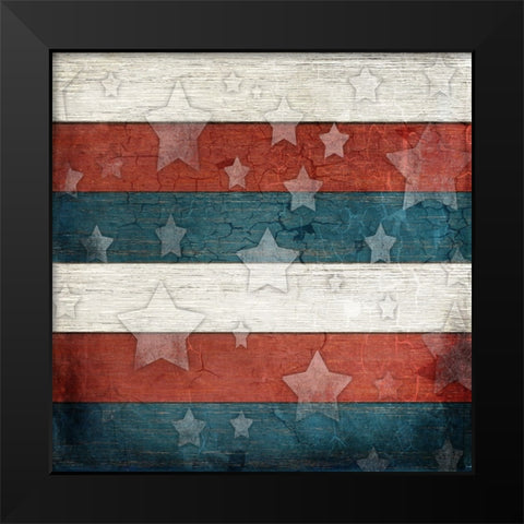American Freedom Collection V3 Black Modern Wood Framed Art Print by LightBoxJournal