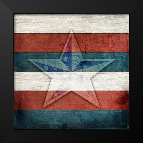 American Freedom Collection V4 Black Modern Wood Framed Art Print by LightBoxJournal