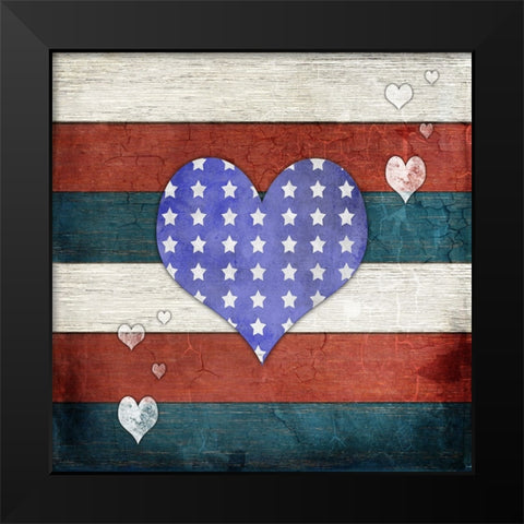 American Freedom Collection V5 Black Modern Wood Framed Art Print by LightBoxJournal