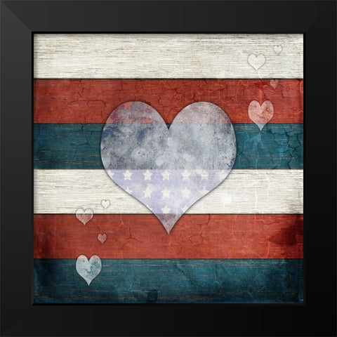 American Freedom Collection V6 Black Modern Wood Framed Art Print by LightBoxJournal