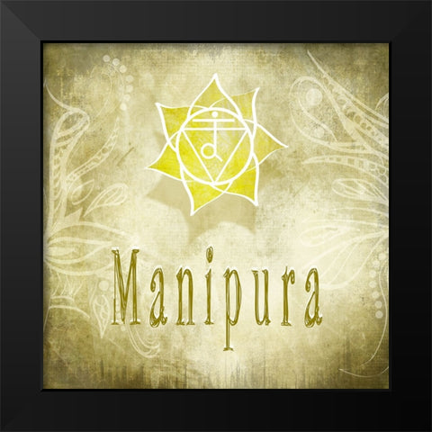 ChakrasYoga_Manipura V3 4 Black Modern Wood Framed Art Print by LightBoxJournal