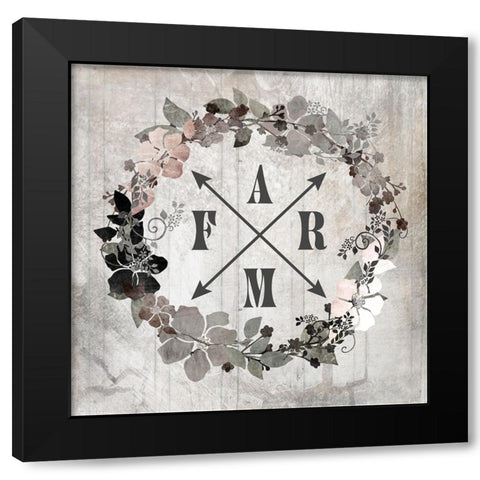 DownOnTheFarm V2 Black Modern Wood Framed Art Print with Double Matting by LightBoxJournal