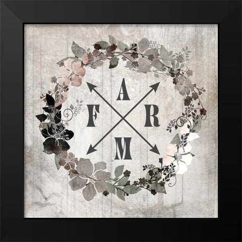 DownOnTheFarm V2 Black Modern Wood Framed Art Print by LightBoxJournal