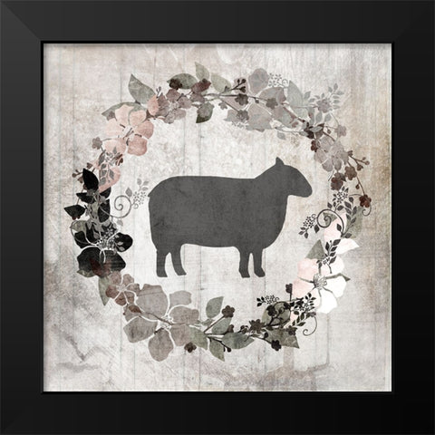 DownOnTheFarm V7 Black Modern Wood Framed Art Print by LightBoxJournal