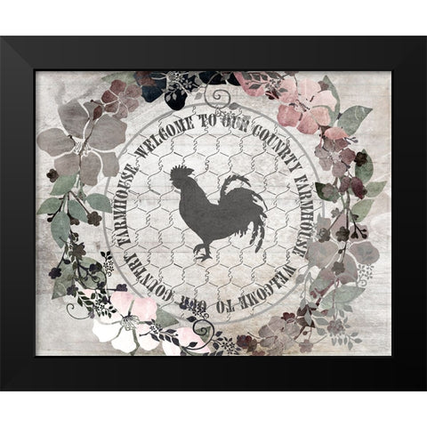 DownOnTheFarm V12 Black Modern Wood Framed Art Print by LightBoxJournal